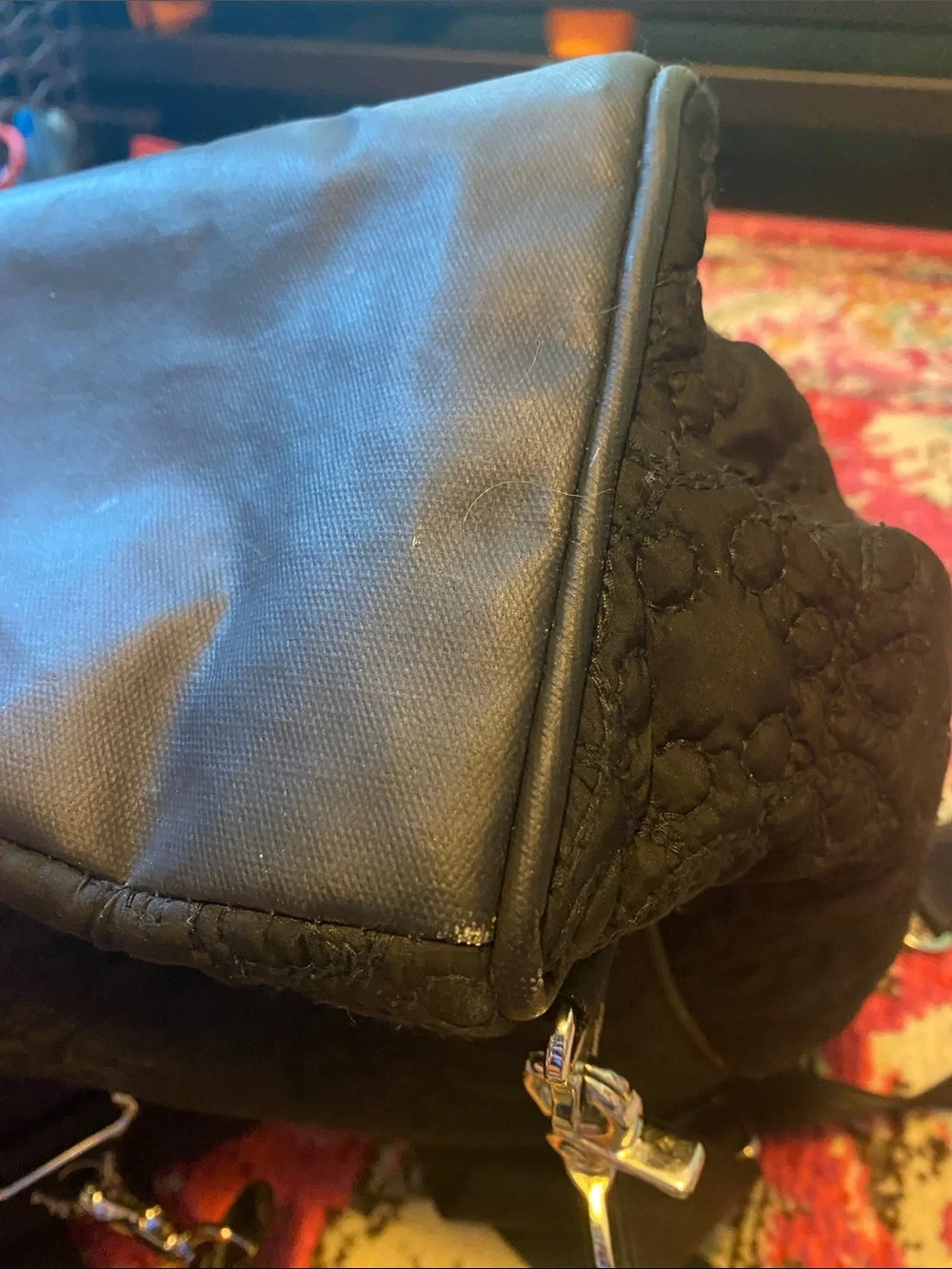 Petunia Pickle Bottom Boxy Backpack Black Quilted Backpack Diaper Bag
